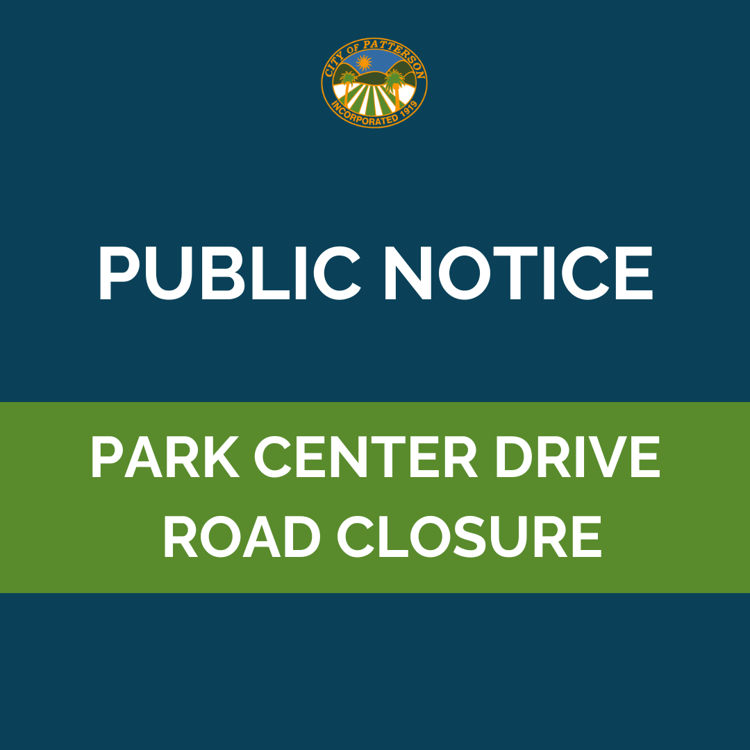 Public Notice - Park Center Dr Road Closure