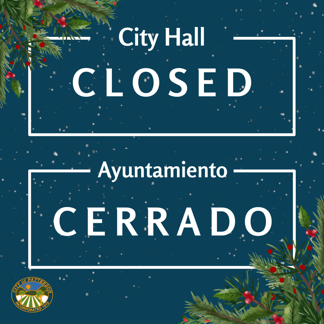 City Hall Closure- Holiday Break Newsflash