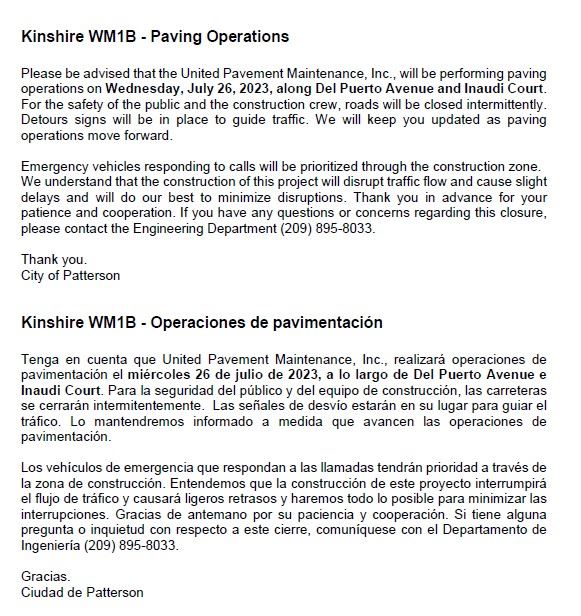 Paving Operations 07-25 085000